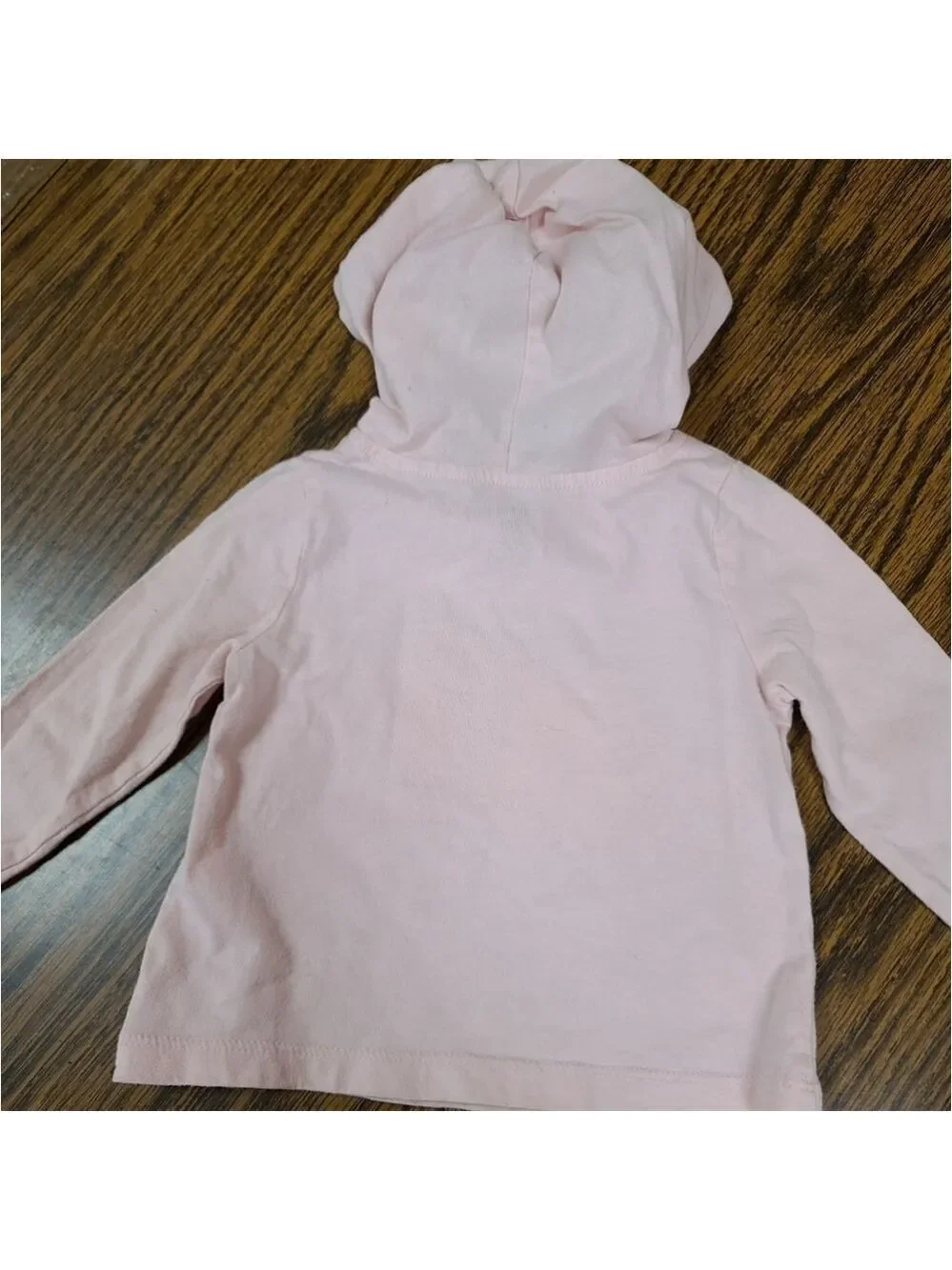 Carter's 9mos Long Sleeve Hooded Top & Reversible Bib Set